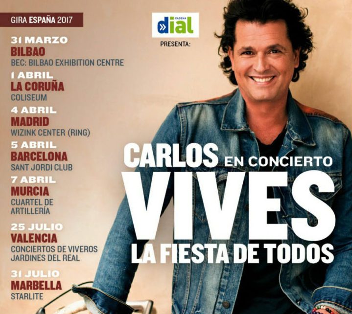 Carlos Vives, en concierto, Valencia Cadena Dial