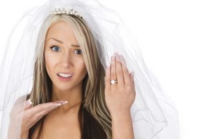 bride unhappy with wedding ring