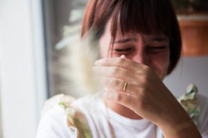 Close-Up Of Young Woman Crying