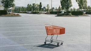 Shopping Cart in Parking Lot