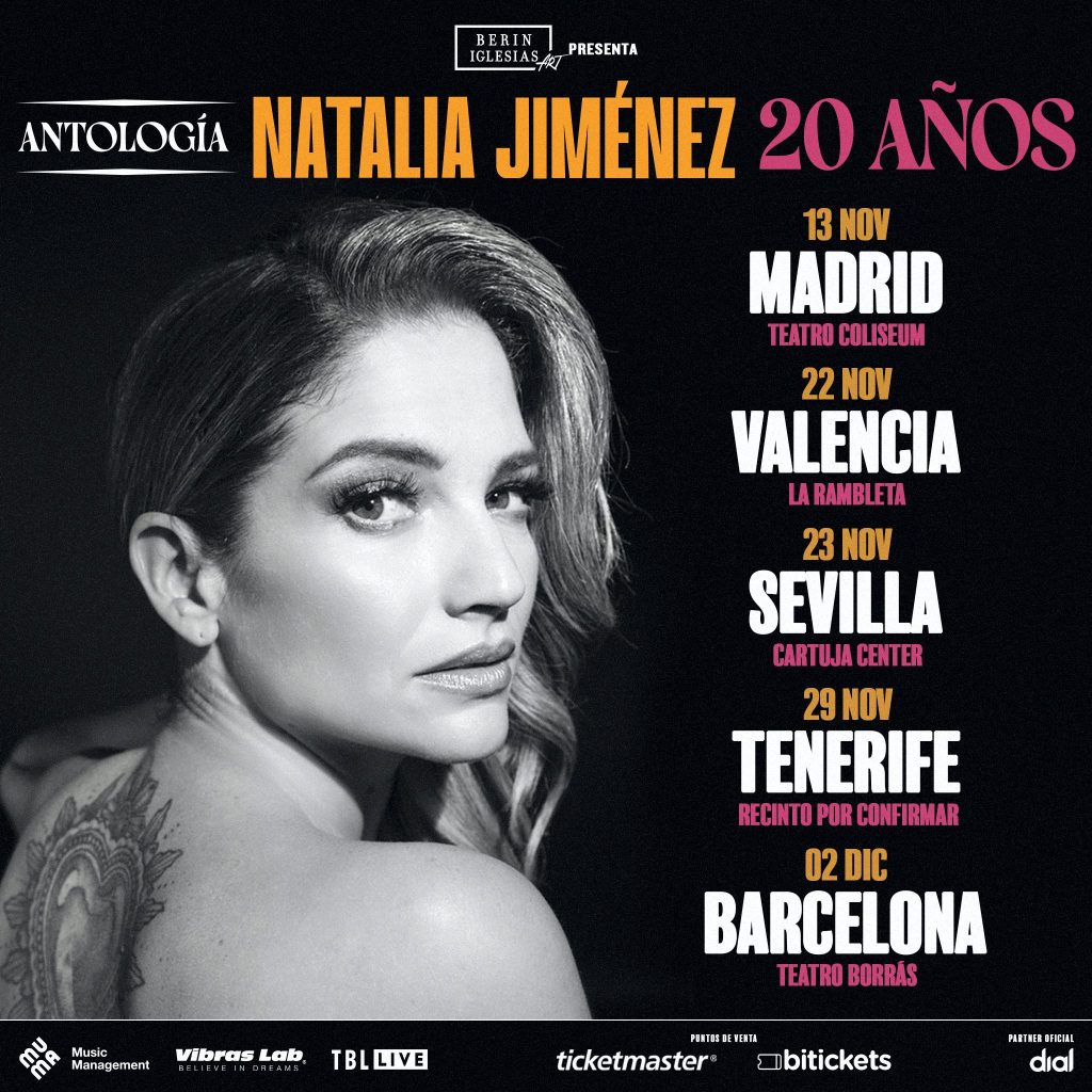 natalia jimenez antologia tour canciones