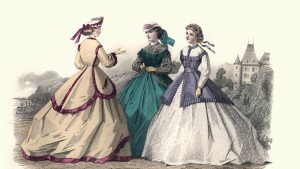 Victorian ladies fashions of the 1860s, Crinolines and Hoopskirts