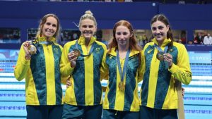 Australia y su equipo femenino de natación en los Juegos Olímpicos