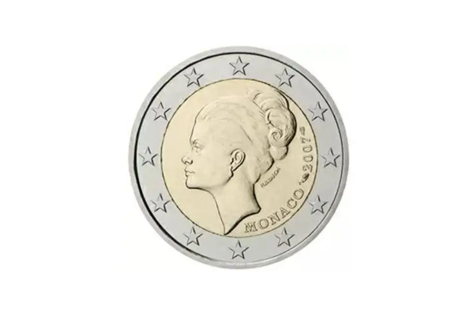 Moneda de 2 euros de Grace Kelly