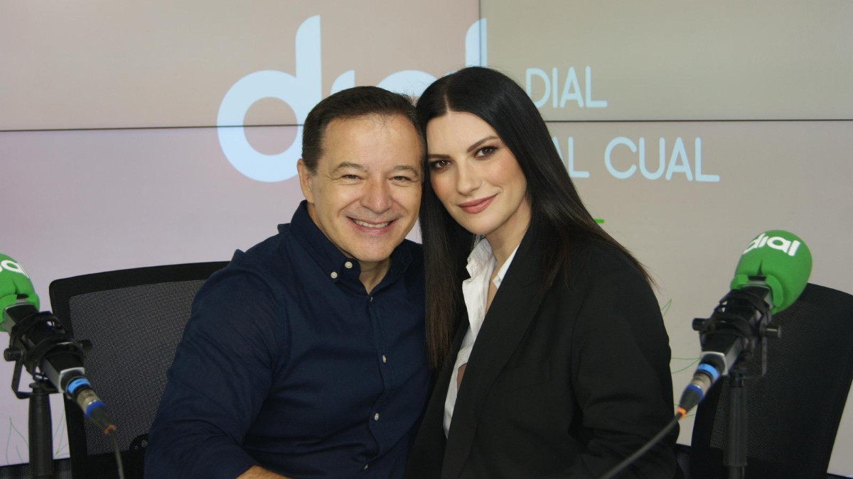 Laura Pausini y Rafa Cano en Dial tal Cual