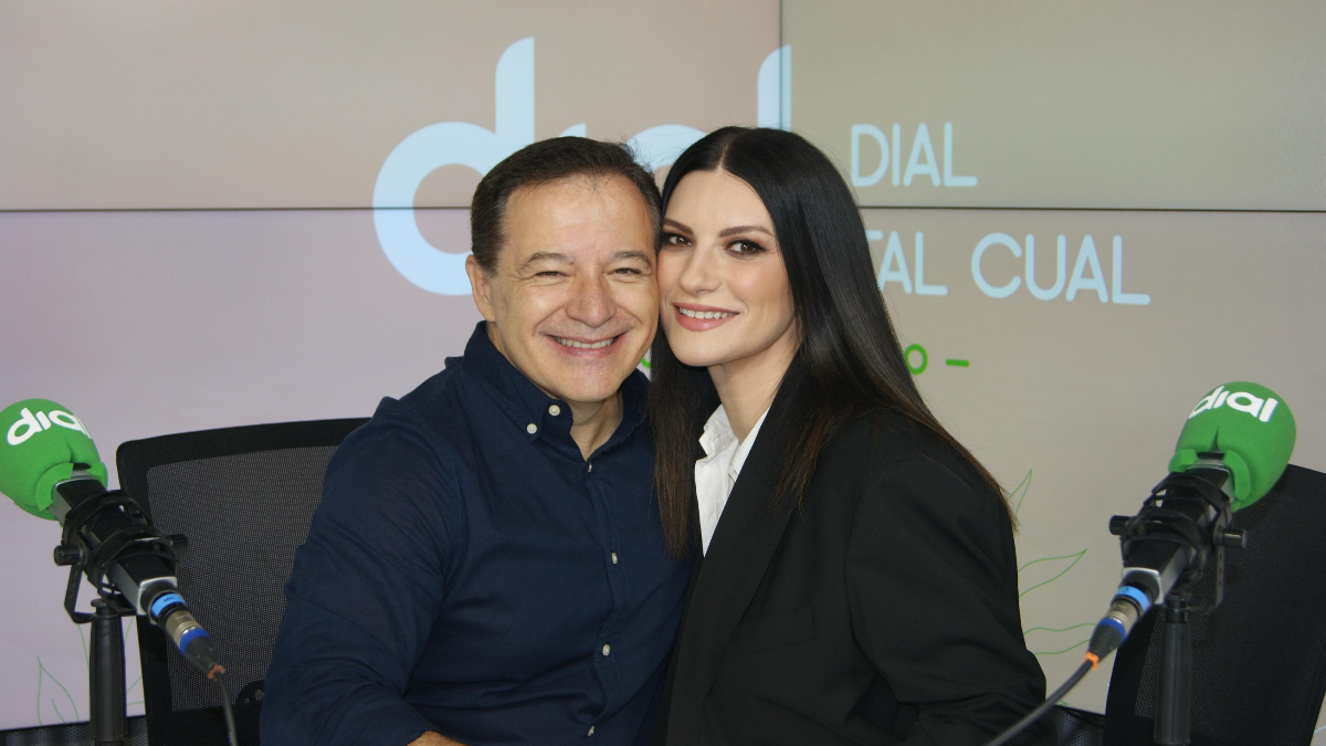 Laura Pausini y Rafa Cano en Dial tal Cual