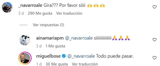 Instagram Miguel Bosé