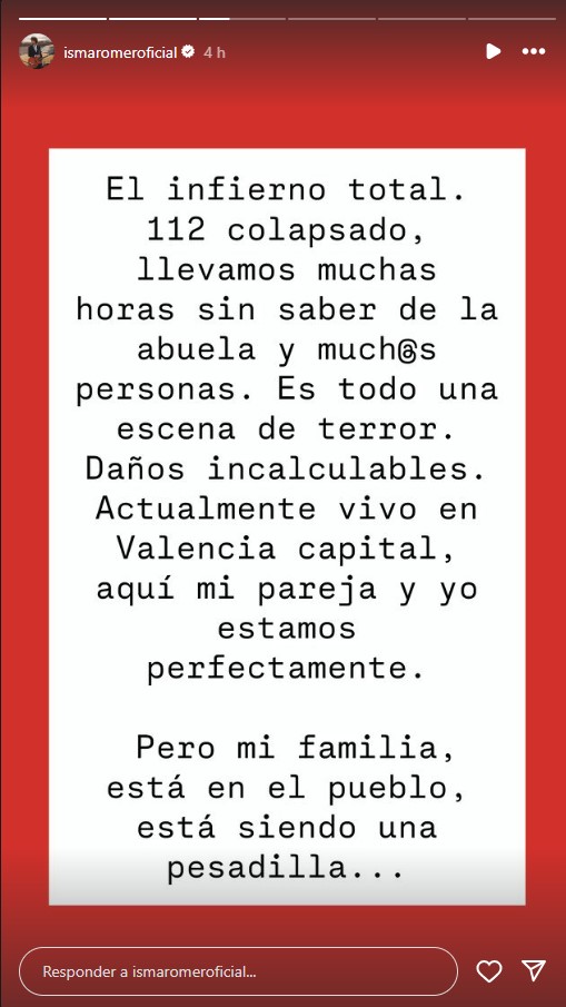 Mensaje de apoyo de Isma Romero