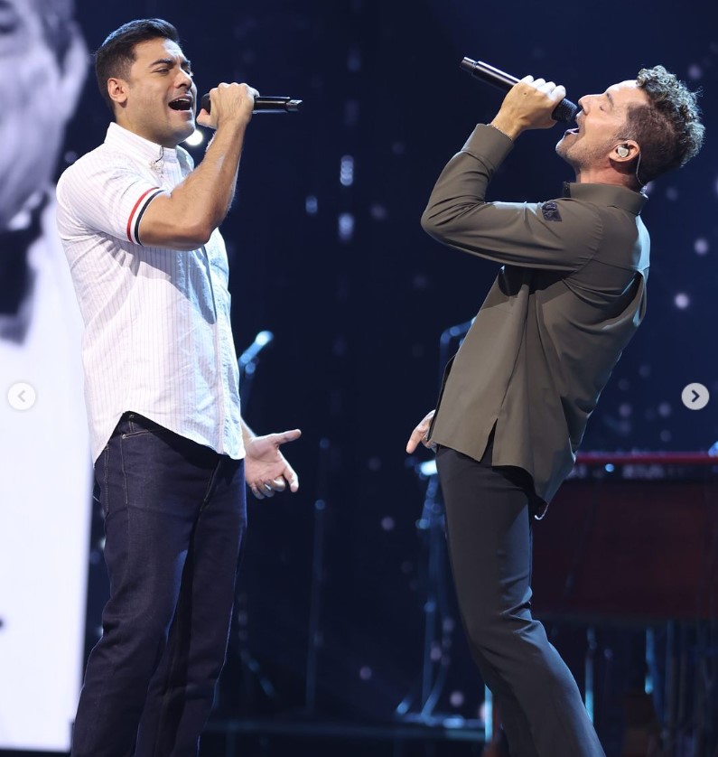 Instagram Carlos Rivera- Con David Bisbal