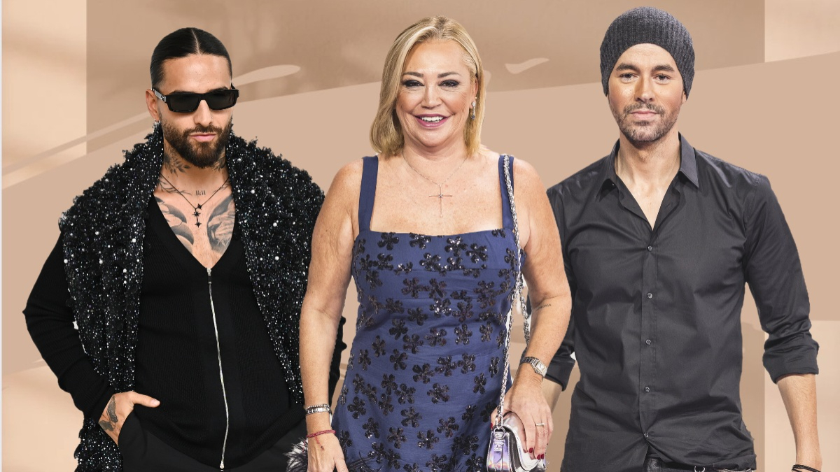 Maluma, Belén Esteban y Enrique Iglesias