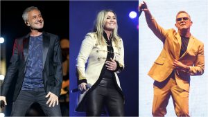 Alejandro Sanz, Sergio Dalma y Amaia Montero