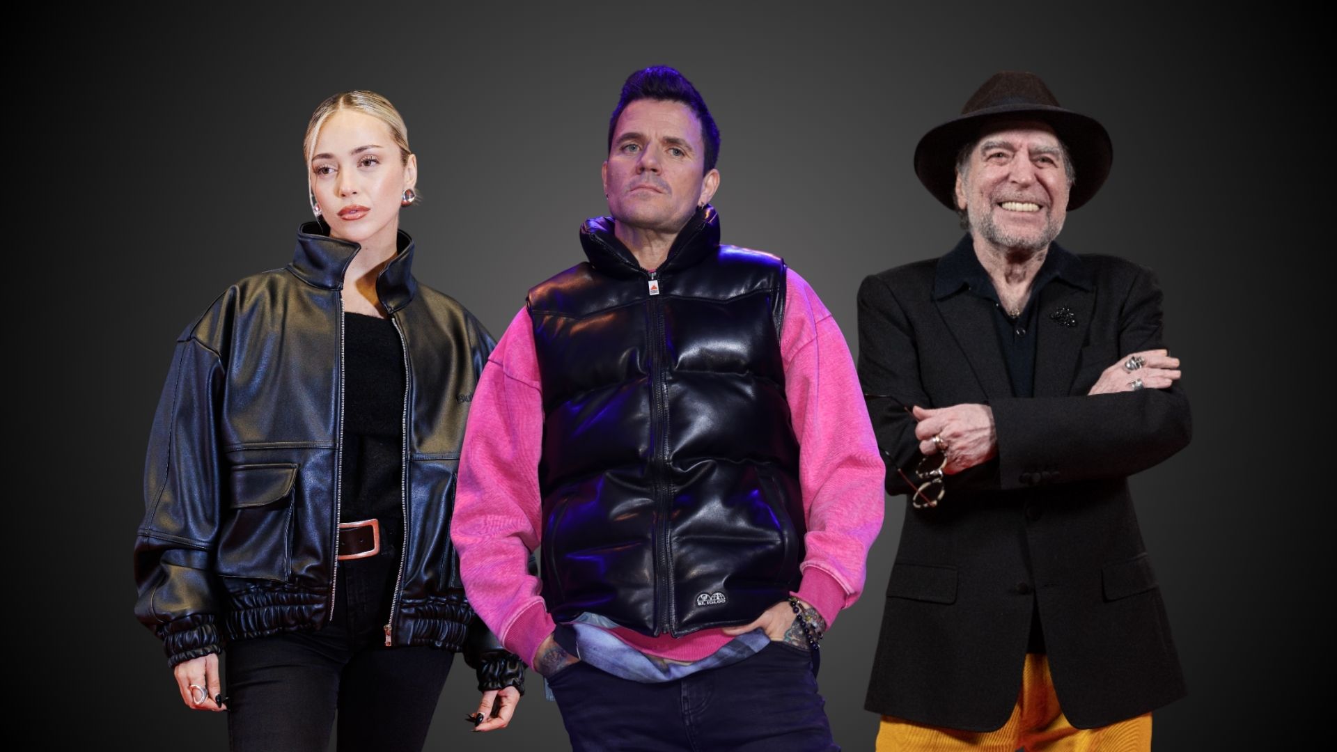 Ana Mena, Dani Martín y Joaquín Sabina